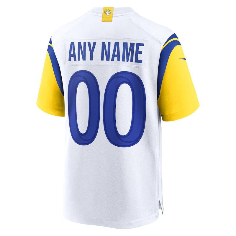 Los Angeles Rams - Camisa NFL Alternativa Personalizada - Branca