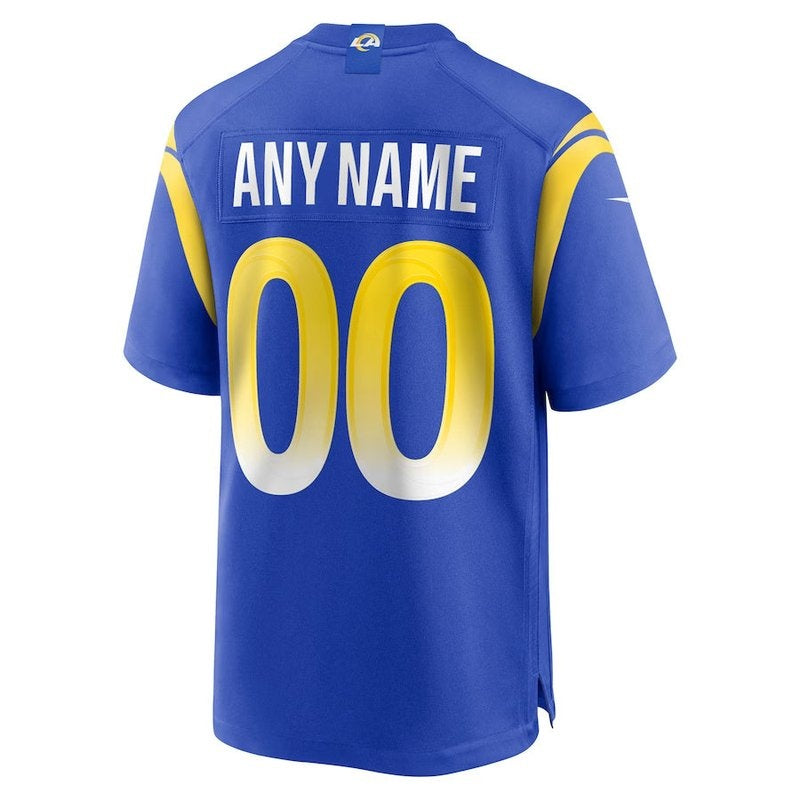 Los Angeles Rams - Camisa de jogo personalizada da NFL Royal
