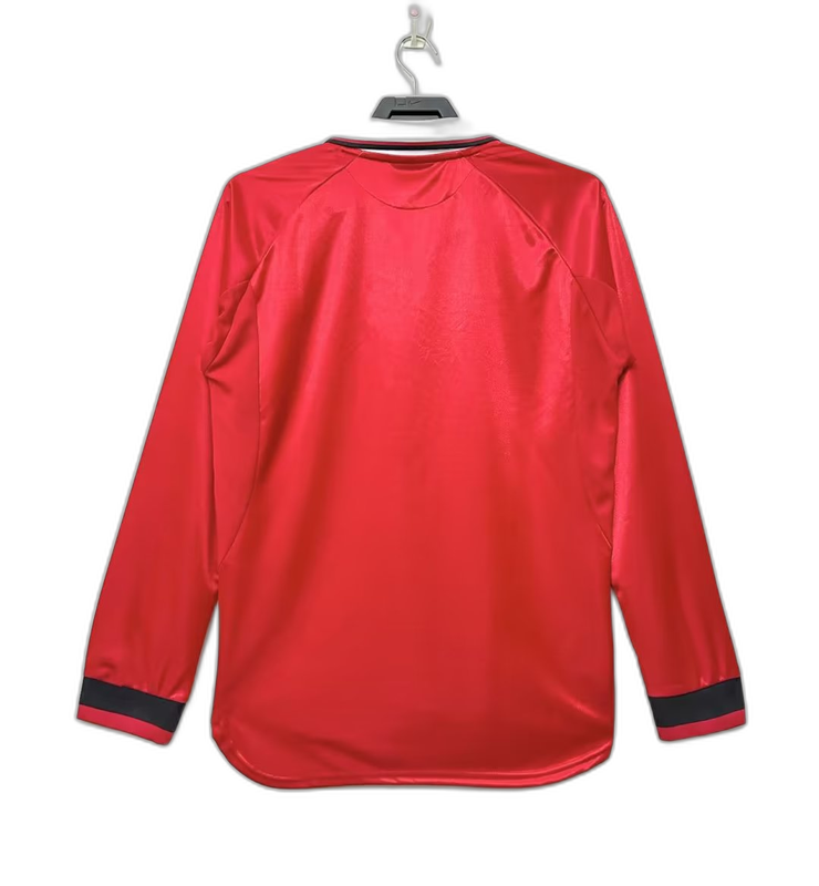 Camisa Manchester United 99/00 I Home - Versão retrô de manga comprida