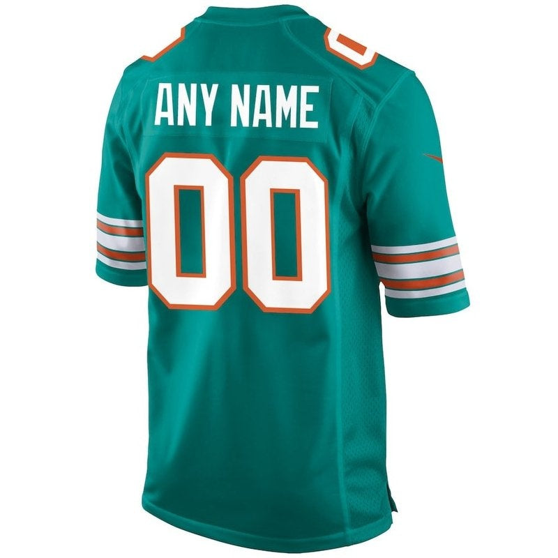 Camiseta personalizada alternativa de la NFL de los Miami Dolphins, color aguamarina