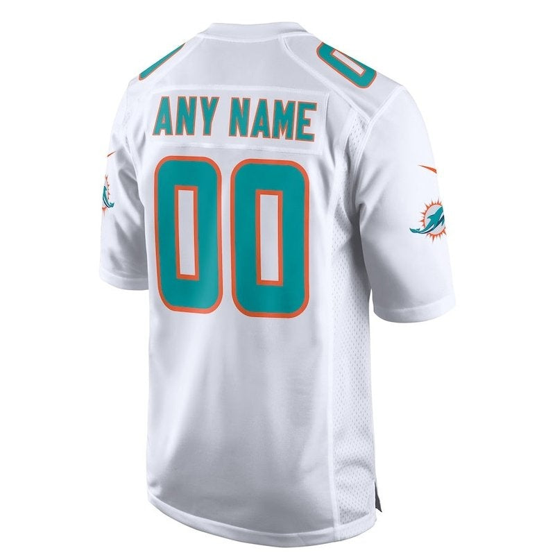 Camiseta personalizada de la NFL de los Miami Dolphins - Blanca