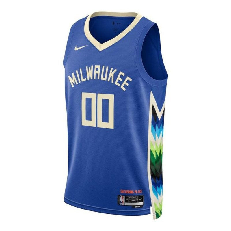 Camisa NBA Milwaukee Bucks Unissex 2023 - Edição City - Royal