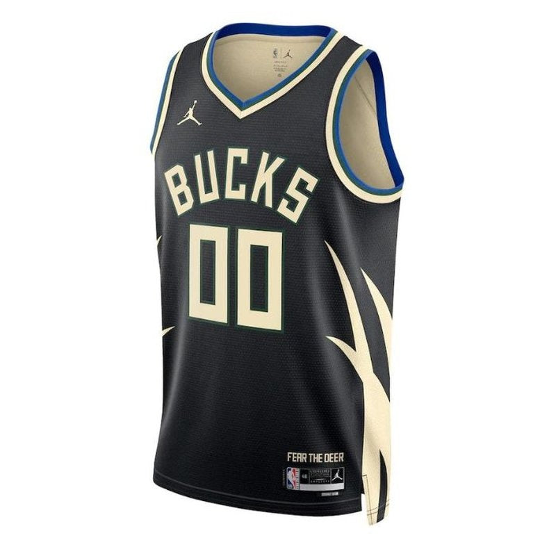 Camisa NBA Milwaukee Bucks Unissex 2023 - Edição Statement - Preta