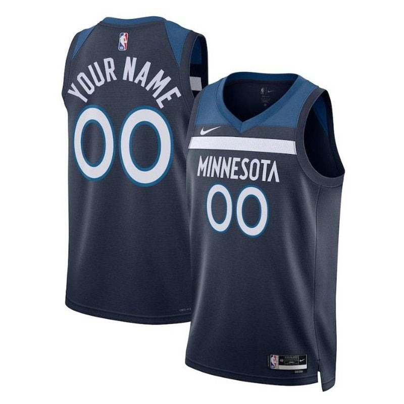 Camisa NBA Minnesota Timberwolves Unissex 2023 Azul Marinho - Edição Ícone