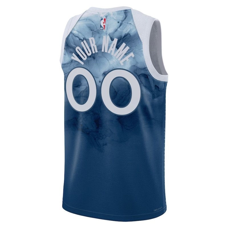 Camisa Minnesota Timberwolves Unissex 23/24 da NBA - Azul - Edição City