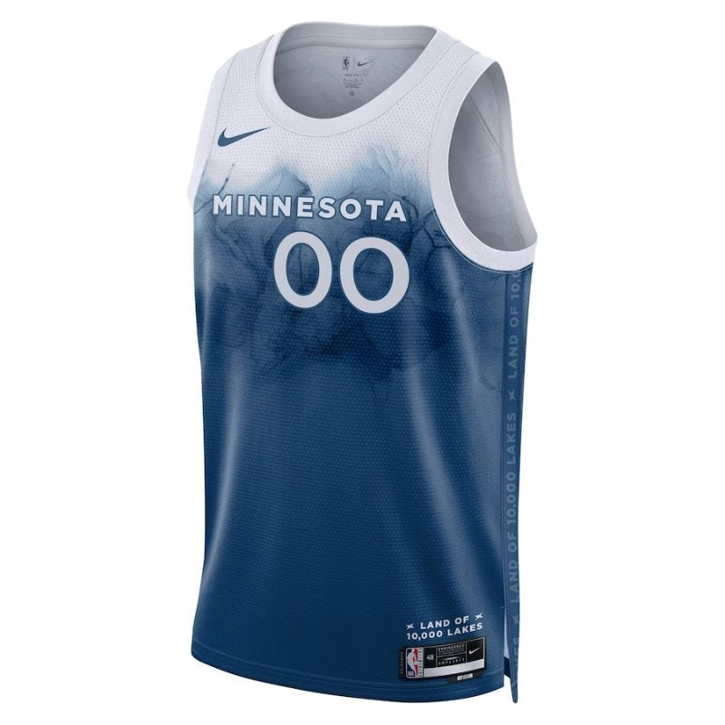 Camisa Minnesota Timberwolves Unissex 23/24 da NBA - Azul - Edição City