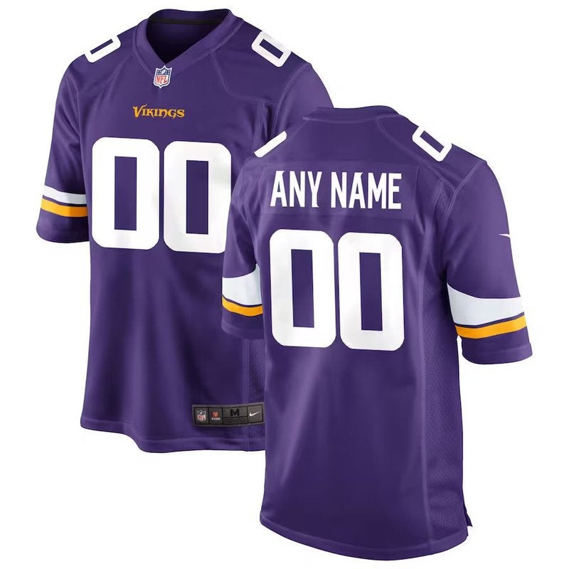 Minnesota Vikings - Camisa personalizada para jogo da NFL - Roxa