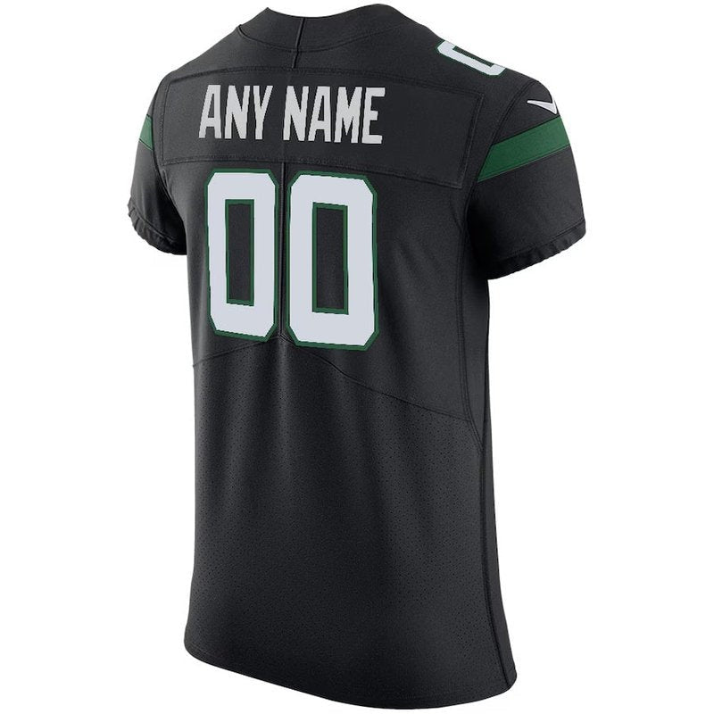 Camiseta personalizada Stealth de la NFL de los New York Jets - Negra