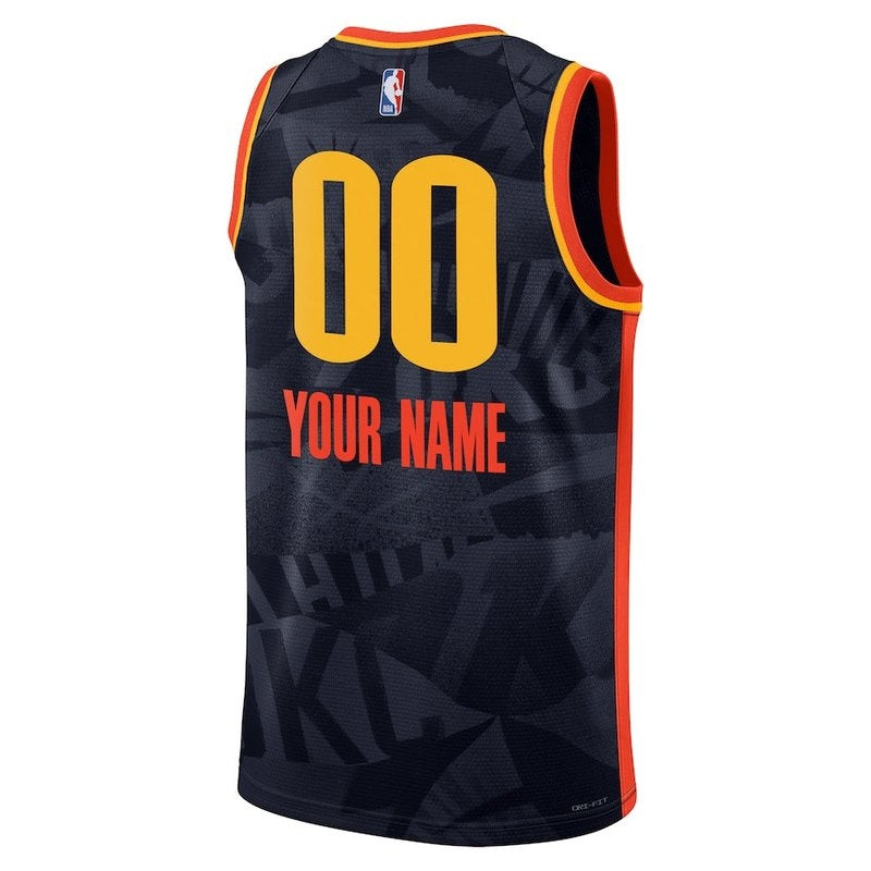 Camisa NBA Oklahoma City Thunder Unissex 23/24 - Azul Marinho - Edição City