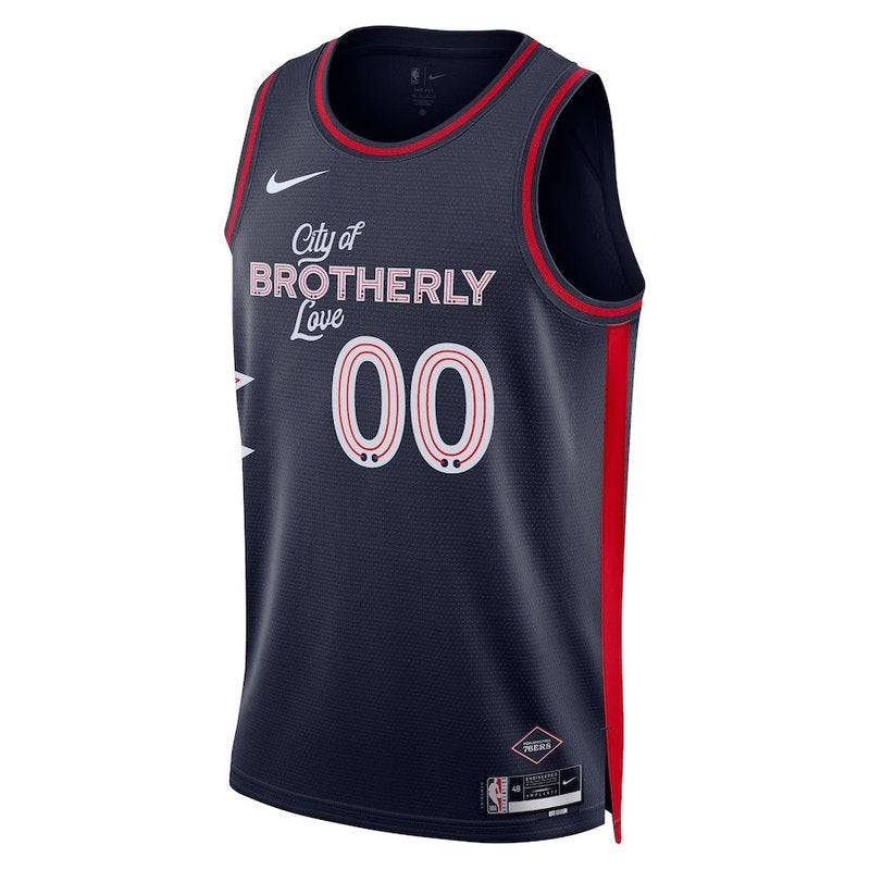 Camiseta unisex de la NBA de los Philadelphia 76ers (23/24) - Azul marino - Edición City