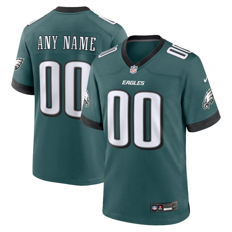 Camisa personalizada para jogo da NFL Philadelphia Eagles Midnight - Verde