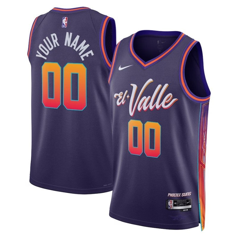 Camisa Phoenix Suns NBA Unissex 23/24 - Roxa - Edição City