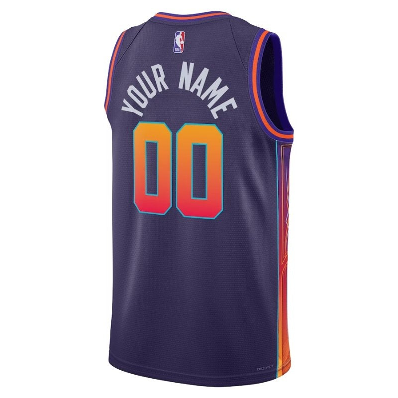 Camisa Phoenix Suns NBA Unissex 23/24 - Roxa - Edição City
