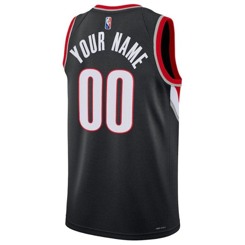 Camiseta NBA Diamante de los Portland Trail Blazers 2023 - Edición Ícono - Negra