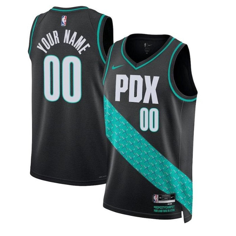 Camiseta unisex de la NBA Portland Trail Blazers 2023 - Edición City - Negra