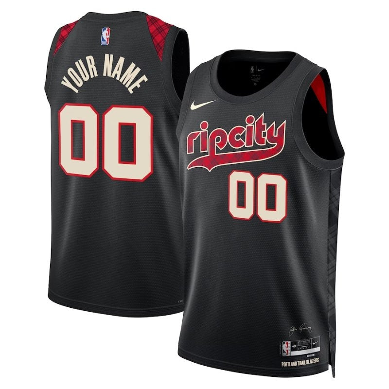 Camiseta unisex de la NBA Portland Trail Blazers 23/24 - Negra - Edición City