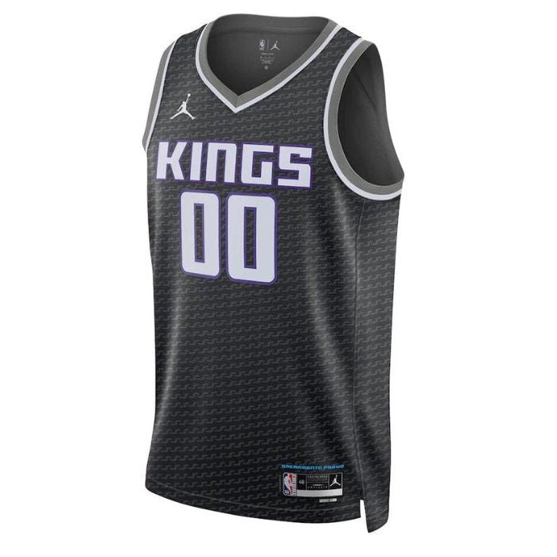 Camisa NBA Sacramento Kings Unissex 2023 - Edição Statement - Preta