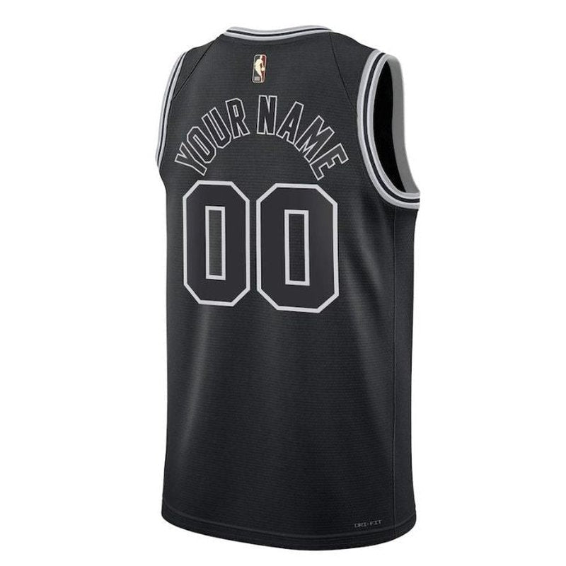 Camisa San Antonio Spurs NBA Unissex 2023 - Edição Clássica - Preta