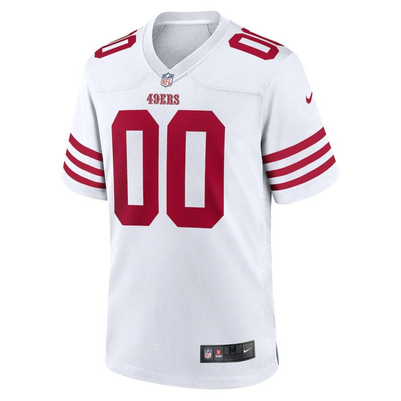 San Francisco 49ers - Camisa personalizada para jogo da NFL - Branca