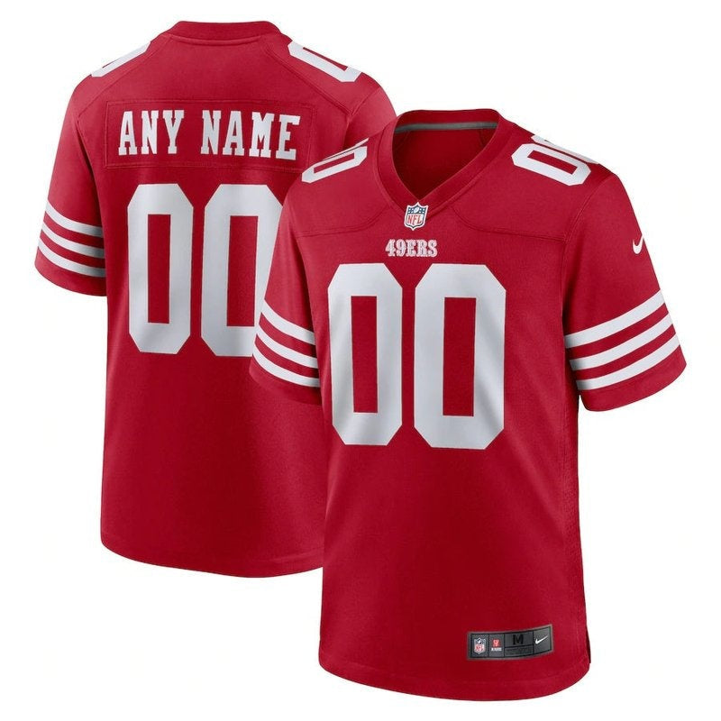 San Francisco 49ers - Camisa NFL personalizada Scarlet