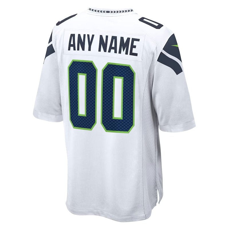 Seattle Seahawks - Camisa personalizada para jogo da NFL - Branca