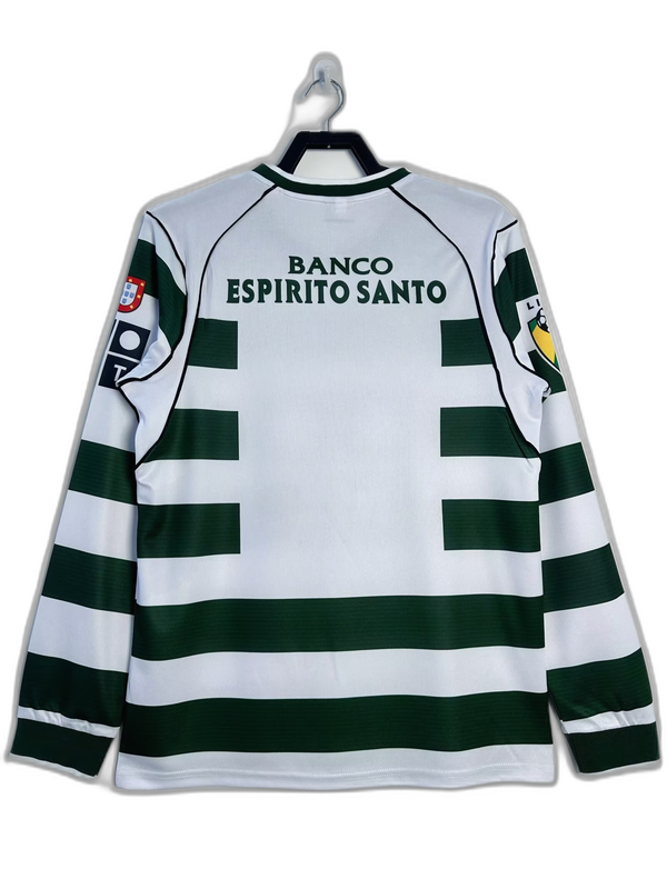 Camiseta de local del Sporting de Lisboa 01/03 I - Versión retro de manga larga