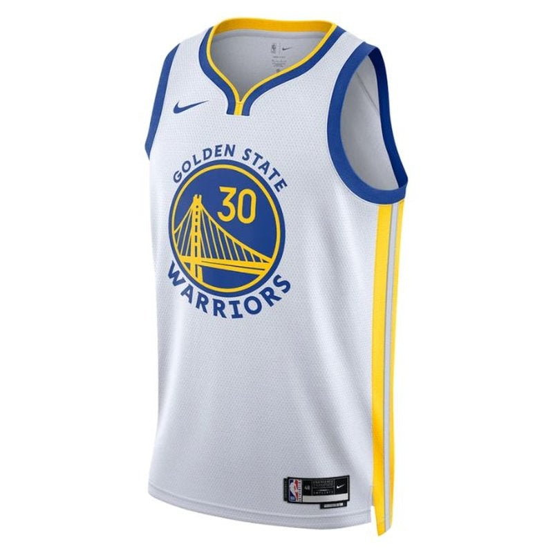 Camisa Stephen Curry Golden State Warriors Unissex 2023 da NBA - Edição Associação - Branca