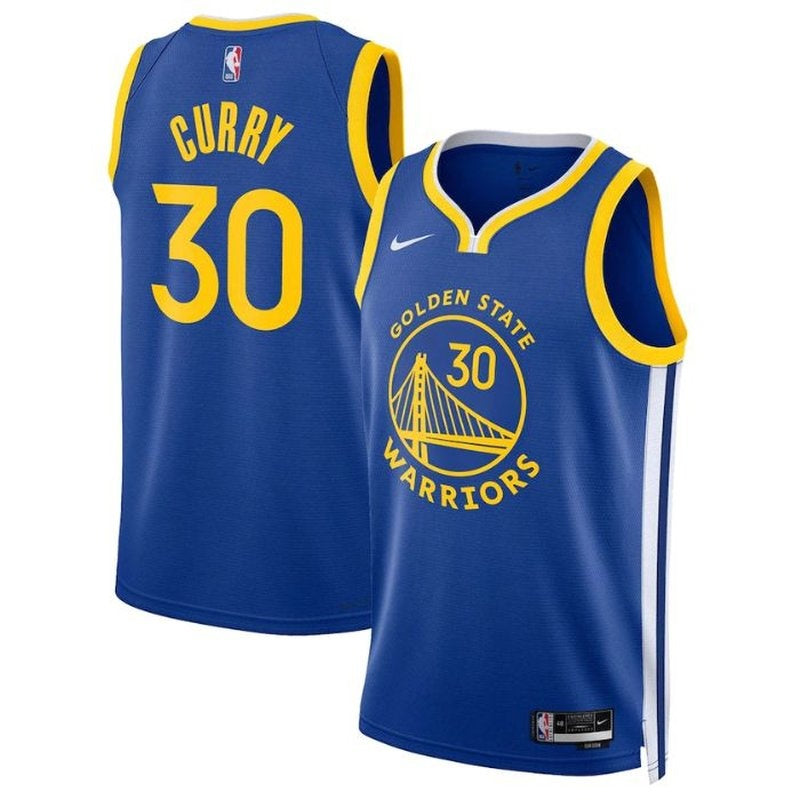 Camisa Stephen Curry Golden State Warriors Unissex 2023 da NBA - Edição Ícone - Royal