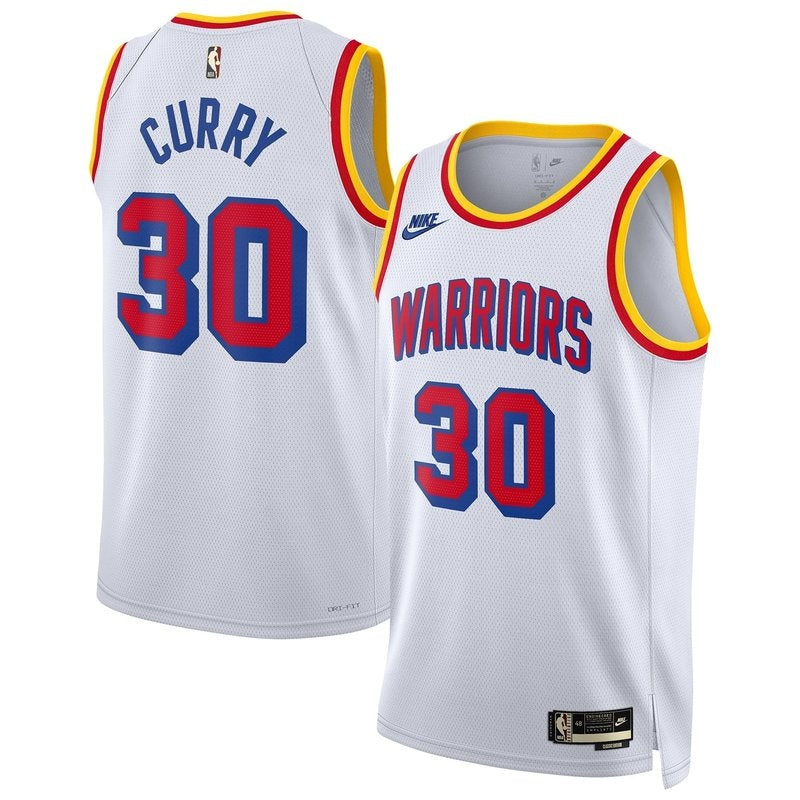 Camisa Stephen Curry Golden State Warriors Unissex 2024/25 NBA - Branca - Edição Clássica