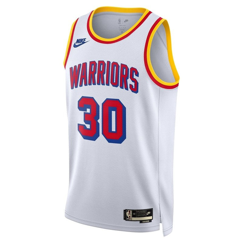Camisa Stephen Curry Golden State Warriors Unissex 2024/25 NBA - Branca - Edição Clássica