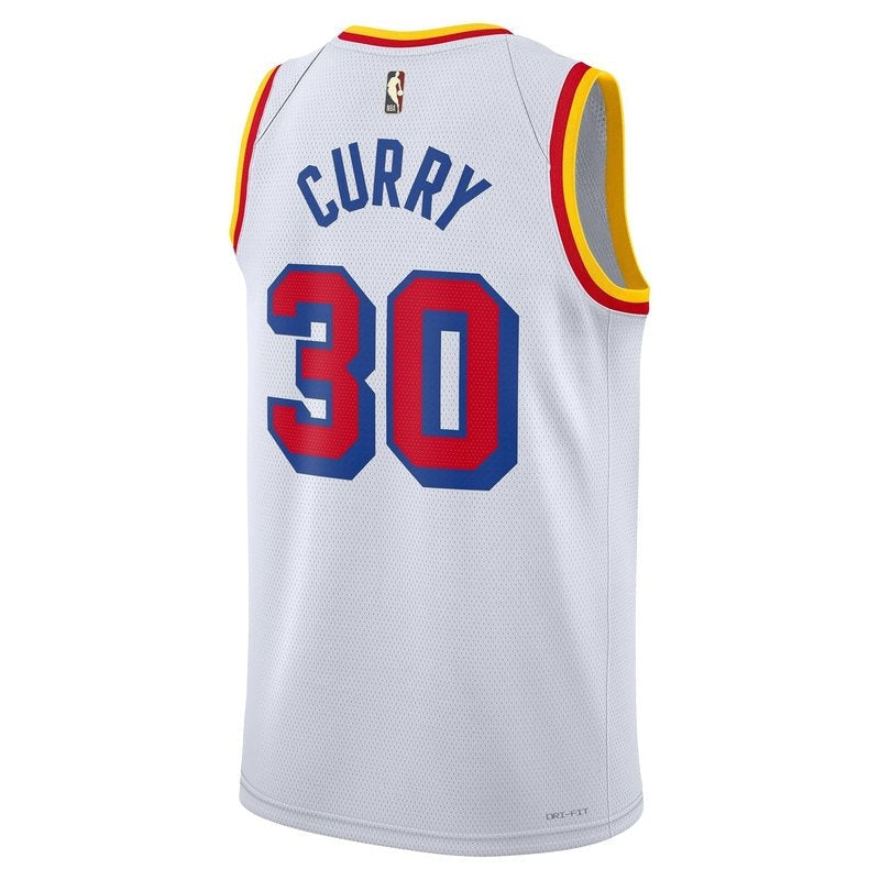 Camisa Stephen Curry Golden State Warriors Unissex 2024/25 NBA - Branca - Edição Clássica