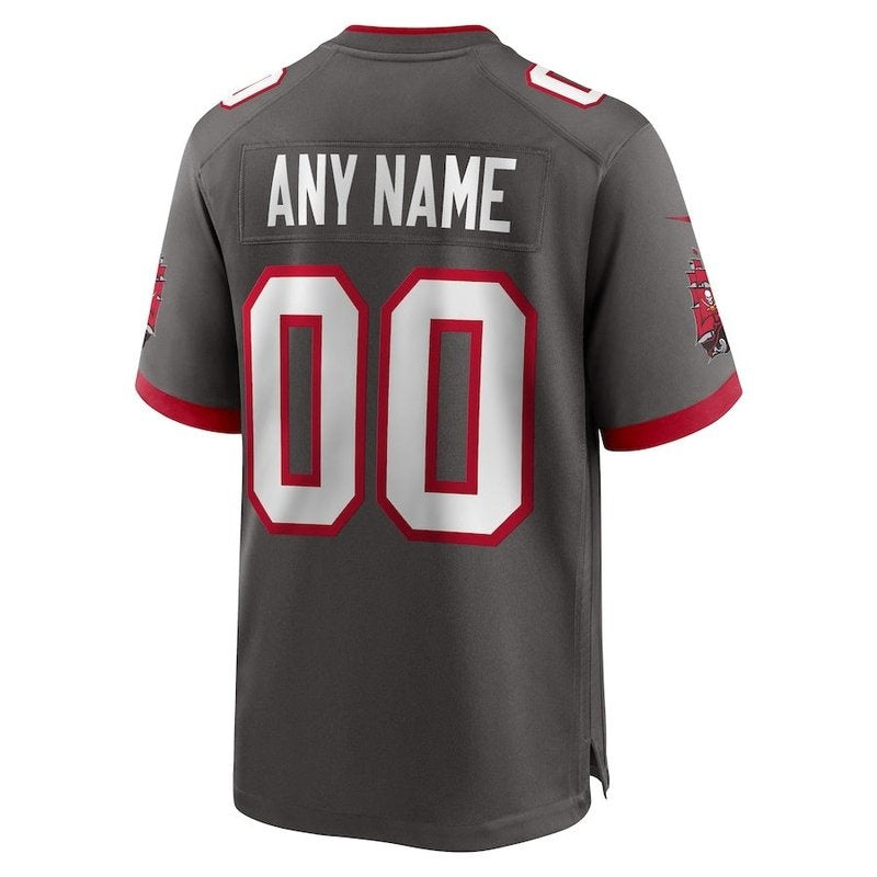 Camiseta personalizada alternativa de la NFL en color peltre de los Tampa Bay Buccaneers