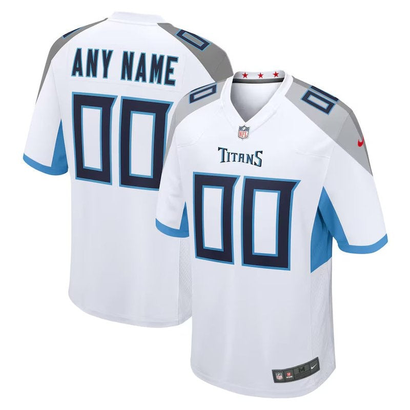 Tennessee Titans - Camisa de jogo personalizada da NFL - Branca