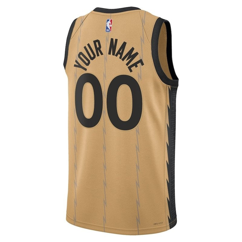 Camisa NBA Toronto Raptors Unissex 23/24 - Dourada - Edição City