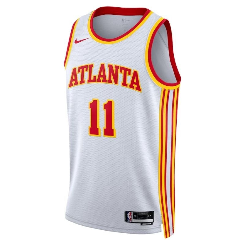 Camisa NBA Trae Young Atlanta Hawks Unissex 2023 - Edição Associação - Branca