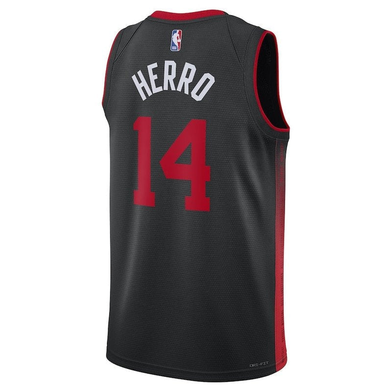 Camisa NBA Tyler Herro Miami Heat Unissex 23/24 - Preta - Edição City