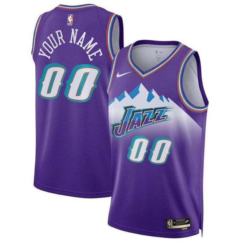 Camisa NBA Utah Jazz Unissex 2023 - Edição Clássica - Roxa