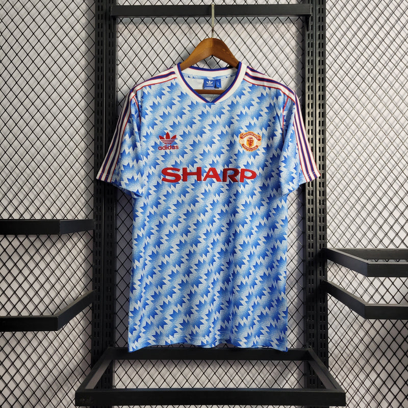 Imagem do produto Camisa Manchester United Reserva 90/92 - Versão Retro com entrega para brasileiros no Reino Unido