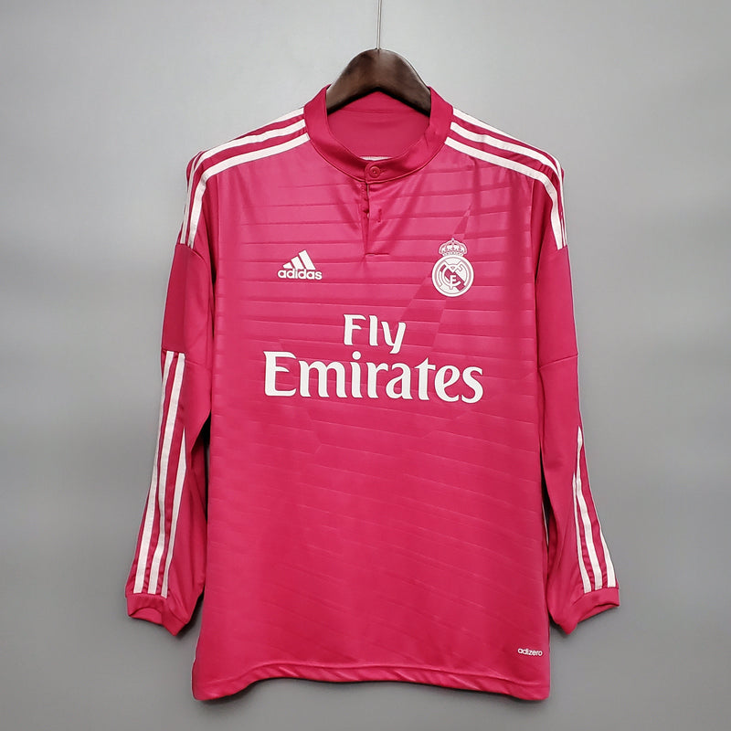 Imagem do produto Camisa Real Madrid Reserva 14/15 - Versão Retro Manga Comprida com entrega para brasileiros no Reino Unido