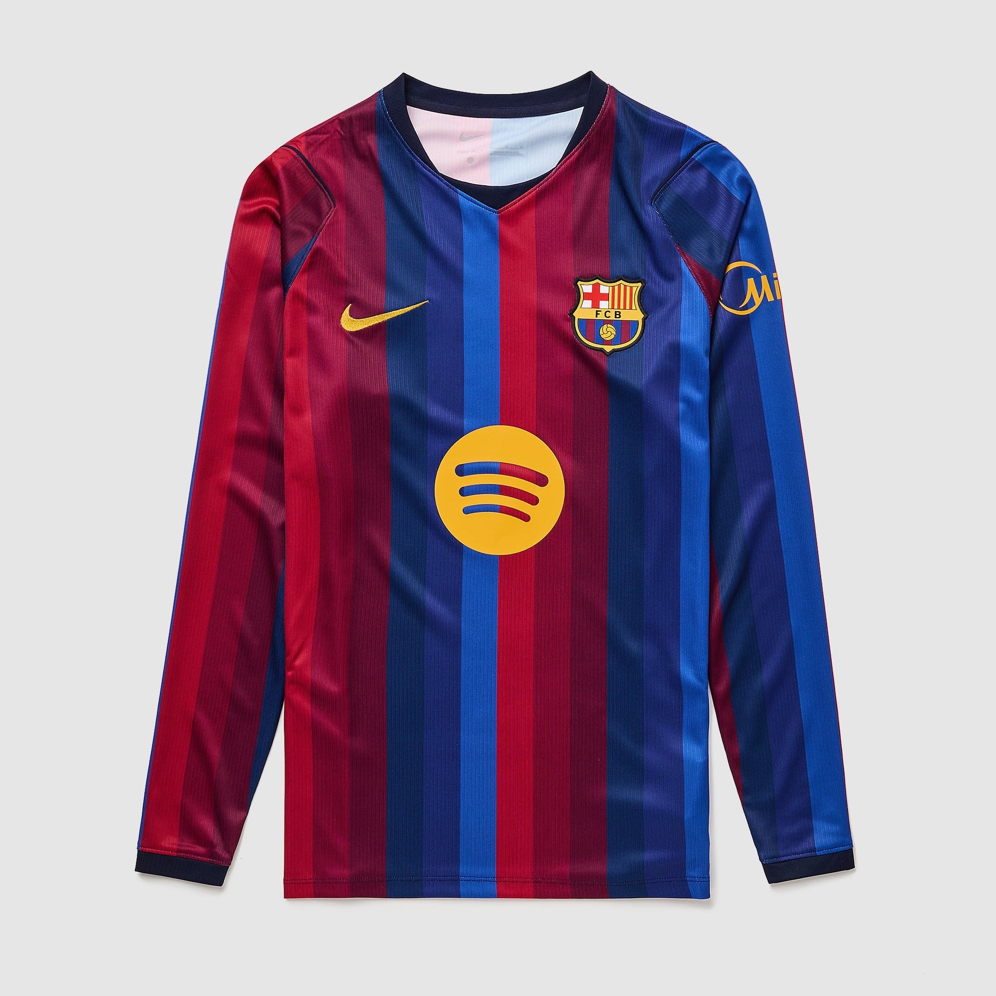 Barcelona 26/27 Home Long Sleeve Jersey - front