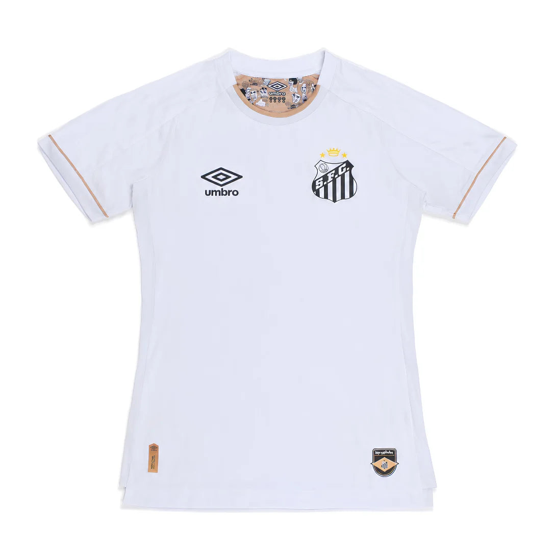 Camiseta de Charlie Brown Jr. Santos 24/25 - Negra - Versión para aficionados 