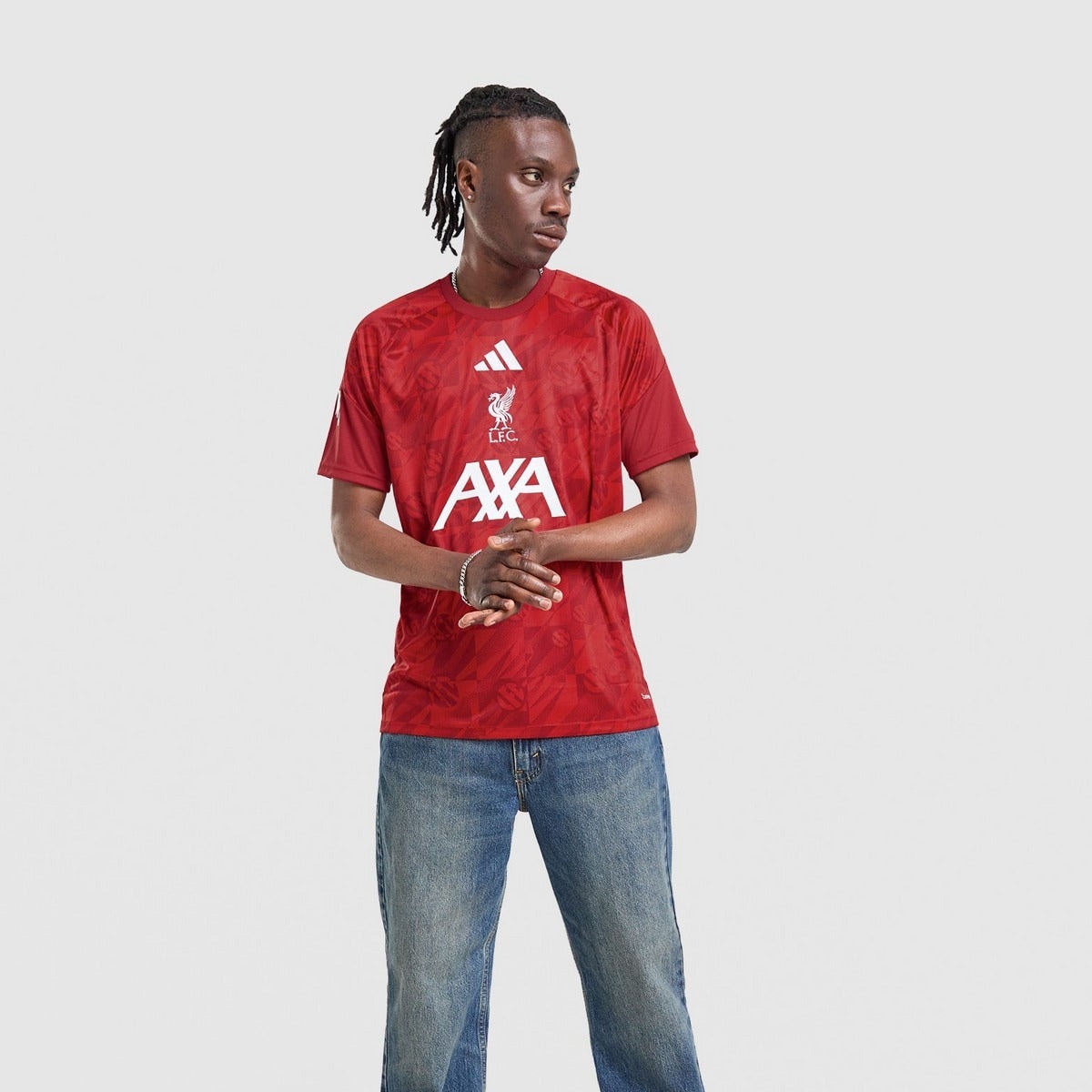 Liverpool 26/27 Pre Match Jersey - worn by model front