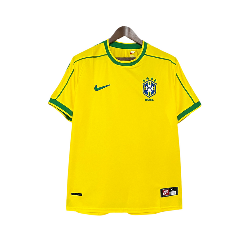 Camiseta de local de Brasil 1998 I - Versión retro