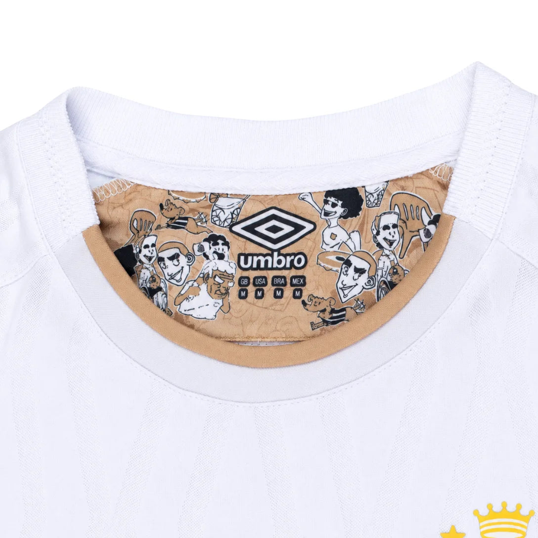 Camiseta de Charlie Brown Jr. Santos 24/25 - Negra - Versión para aficionados 