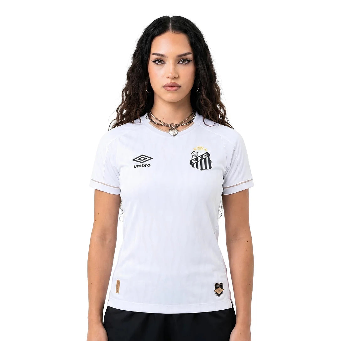 Camiseta de Charlie Brown Jr. Santos 24/25 - Negra - Versión para aficionados 