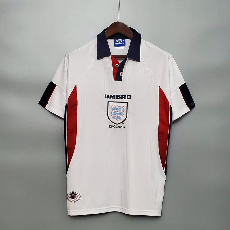 Imagem do produto Camisa Inglaterra Titular 98/99 - Versão Retro com entrega para brasileiros no Reino Unido