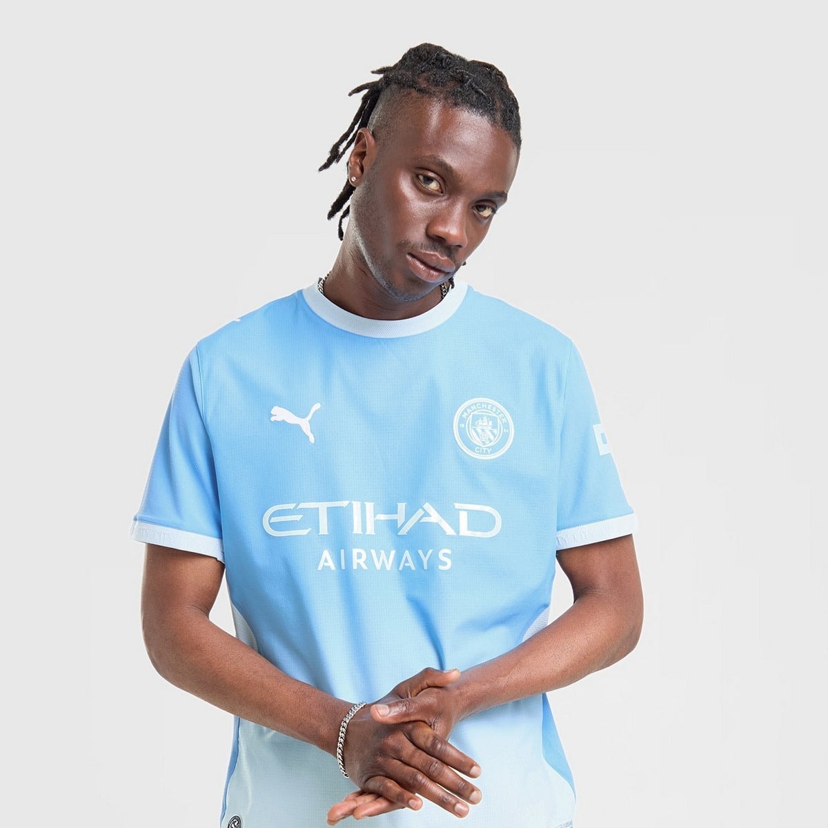Manchester City 26/27 Home Player Jersey - worn by model front