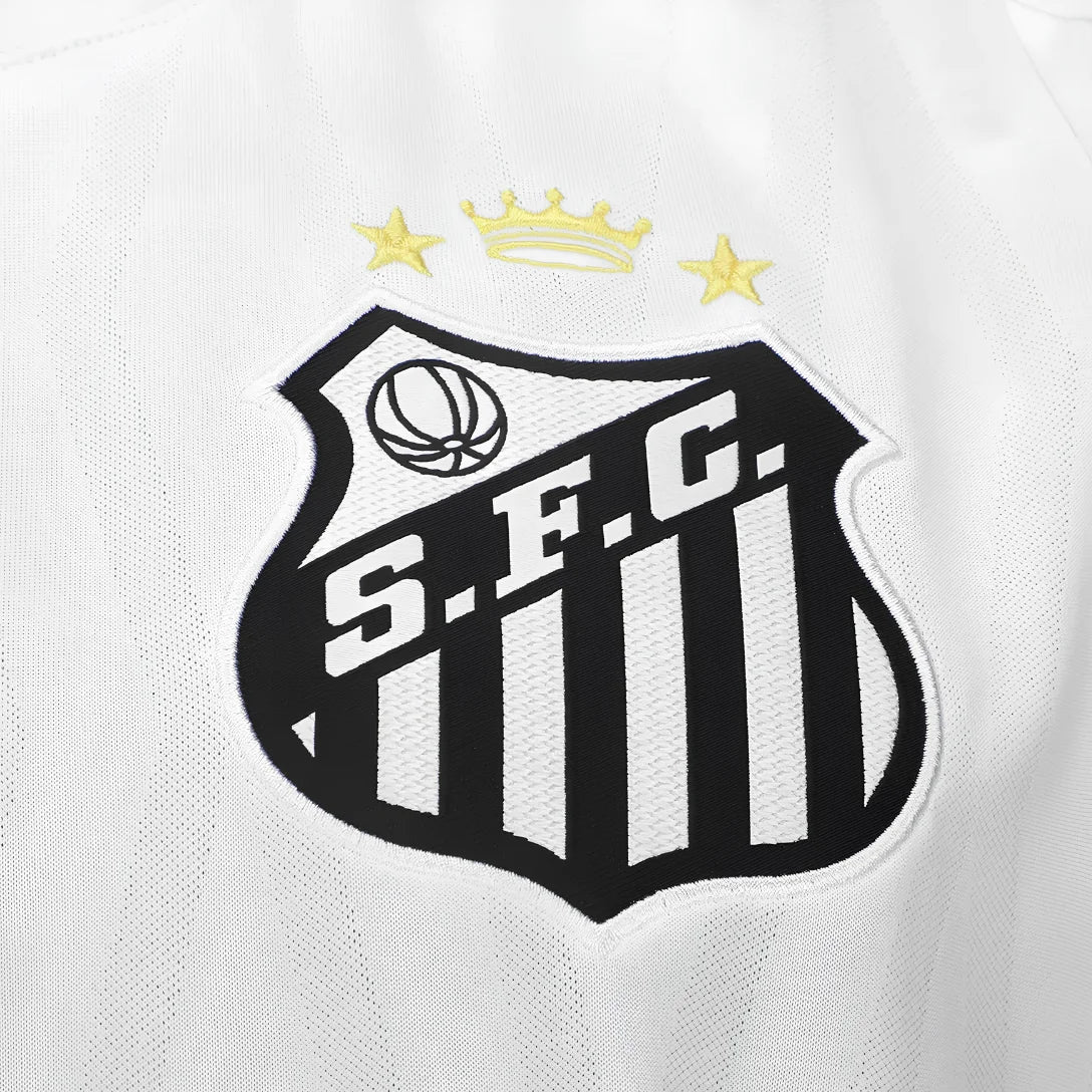 Camiseta de Charlie Brown Jr. Santos 24/25 - Negra - Versión para aficionados 