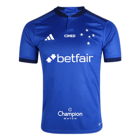 Camisa Cruzeiro 23/24 I - Todos os Patrocinadores - Versão Torcedor 