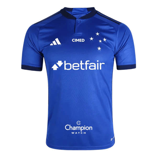 Camisa Cruzeiro 23/24 I - Todos os Patrocinadores - Versão Torcedor 